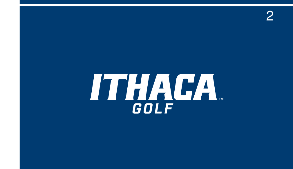 Ithaca Golf, white on blue variant, cell 201