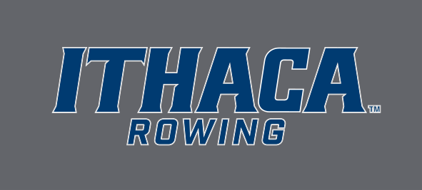 Ithaca Rowing, navy with white outline on grey variant, cell 227