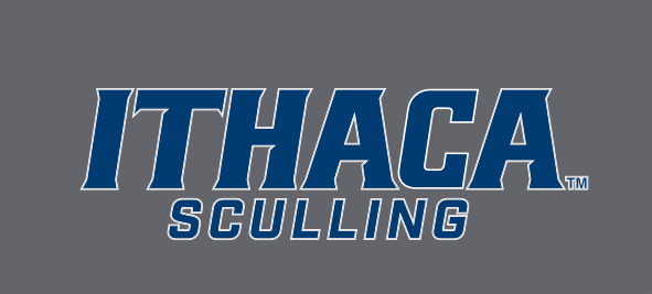 Ithaca Sculling, navy with white outline on grey variant, cell 237