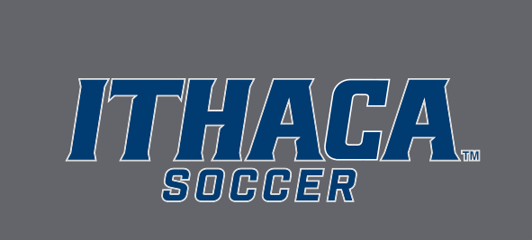 Ithaca Soccer, navy with white outline on grey variant, cell 242