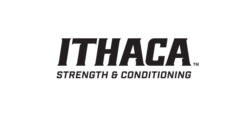 Ithaca Strength & Conditioning wordmark, black on white variant, cell 253