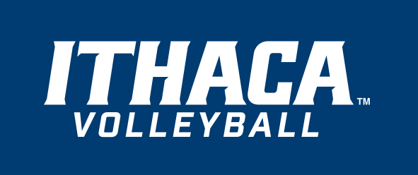 Ithaca Volleyball, white/blue on navy variant, cell 271