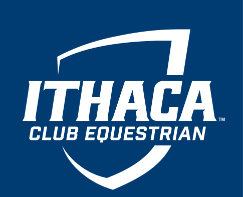 Ithaca College Club Equestrian, white on blue variant, cell 291