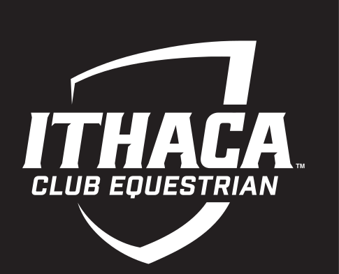 Ithaca College Club Equestrian, white on black variant, cell 294