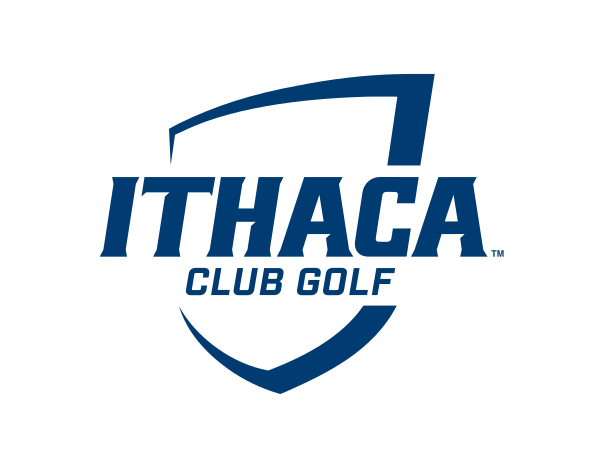 Ithaca College Club Golf, blue on white variant, cell 305