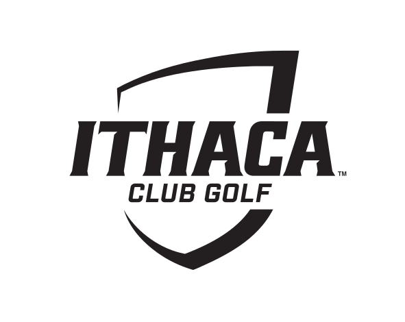 Ithaca College Club Golf, black on white variant, cell 308