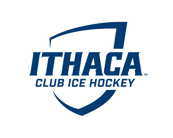 Ithaca College Club Ice Hockey, blue on white variant, cell 310