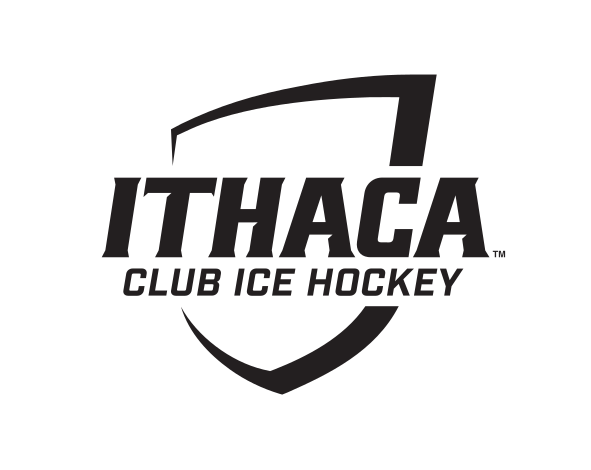 Ithaca College Club Ice Hockey, black on white variant, cell 313