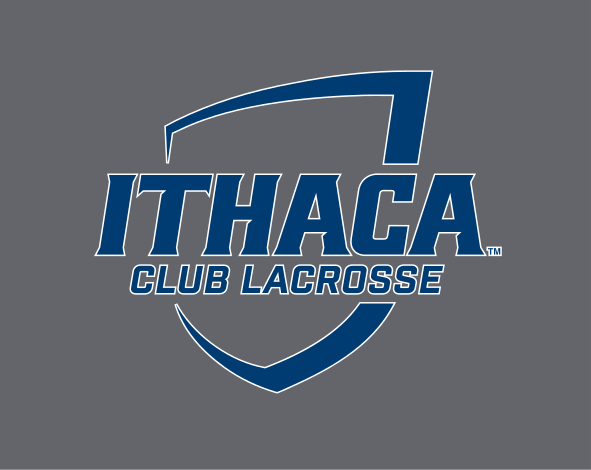 Ithaca College Club Lacrosse, blue on grey variant, cell 317