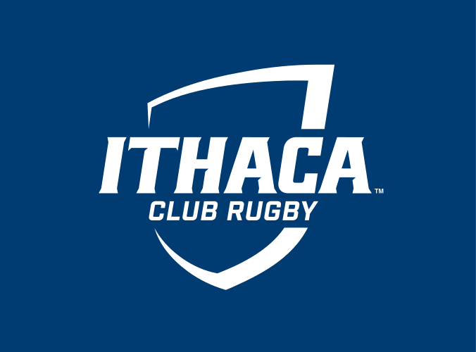 Ithaca shield with Club Rugby, white on blue variant, cell 321