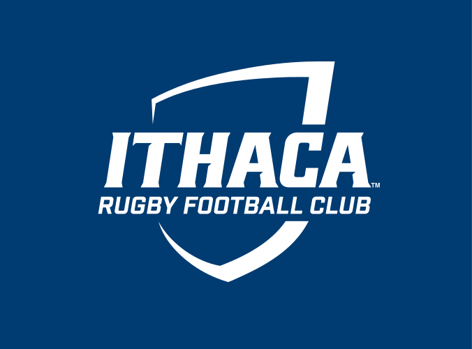 Ithaca shield with Rugby Football Club, white on blue variant, cell 326