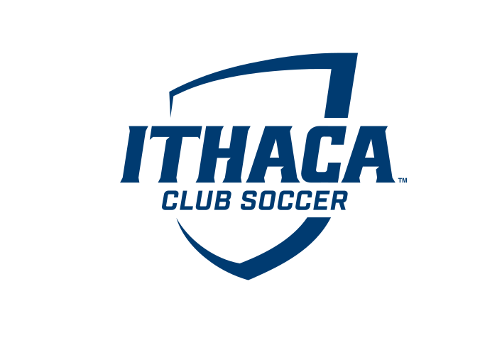 Ithaca shield with Club Soccer, blue on white variant, cell 335