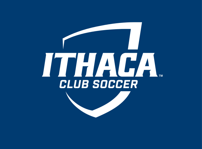 Ithaca shield with Club Soccer, white on blue variant, cell 336