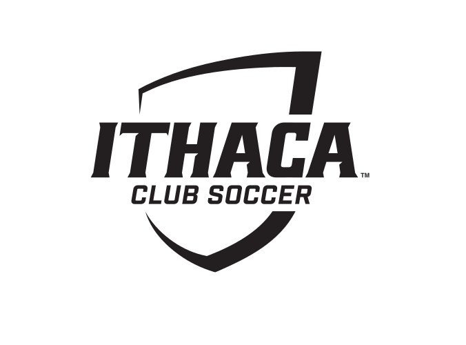 Ithaca shield with Club Soccer, black on white variant, cell 338