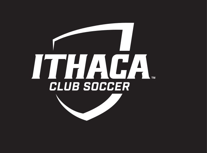 Ithaca shield with Club Soccer, white on black variant, cell 339