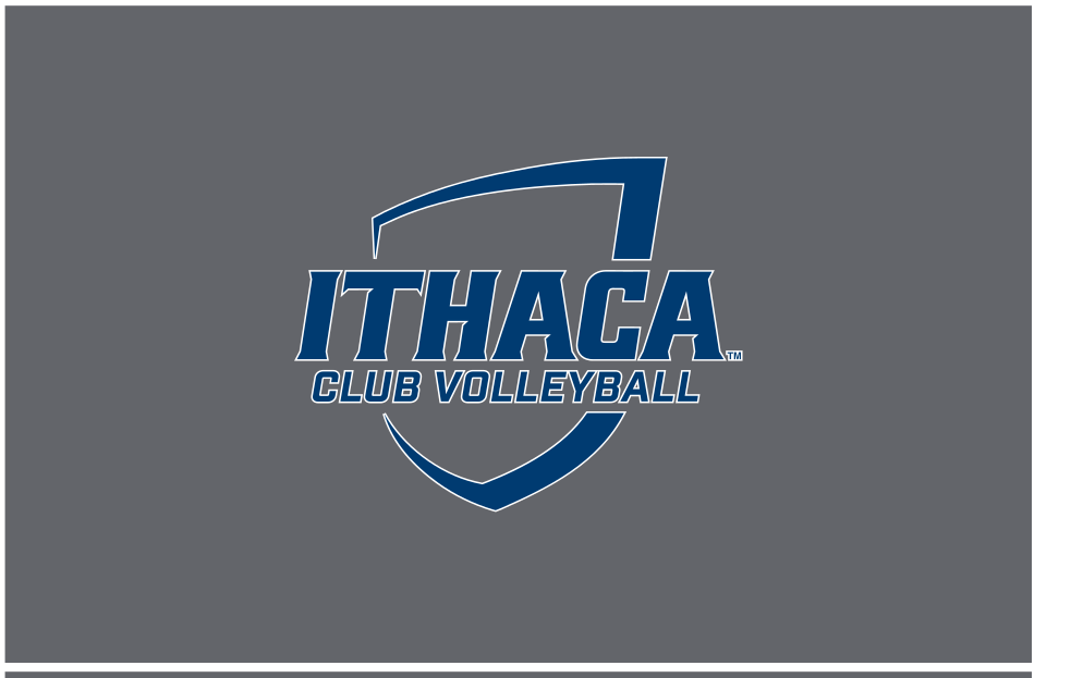 Ithaca College Club Volleyball, blue/white on grey variant, cell 352