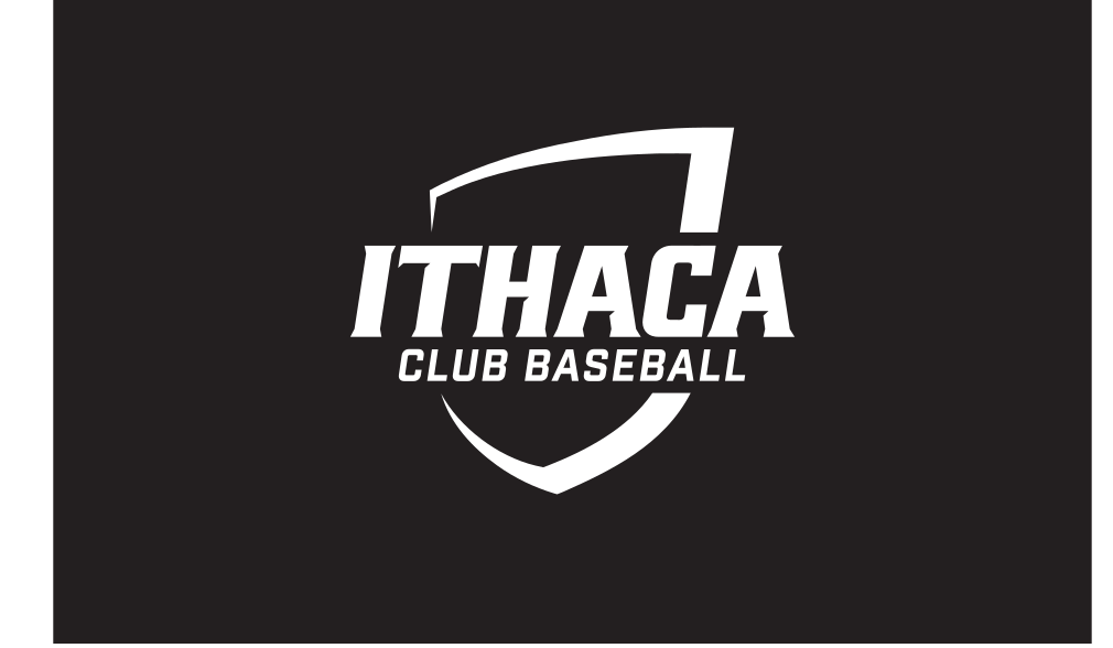 Ithaca College Club Baseball, white on black variant, cell 359