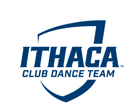 Ithaca College Club Dance Team, blue/white on white variant, cell 360