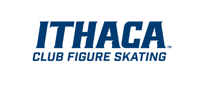 Ithaca Club Figure Skating, navy on white variant, cell 390