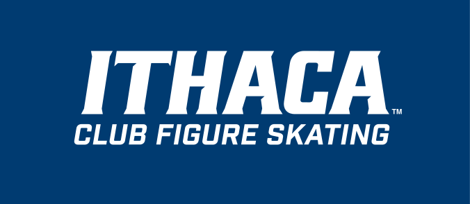 Ithaca Club Figure Skating, white on navy variant, cell 391
