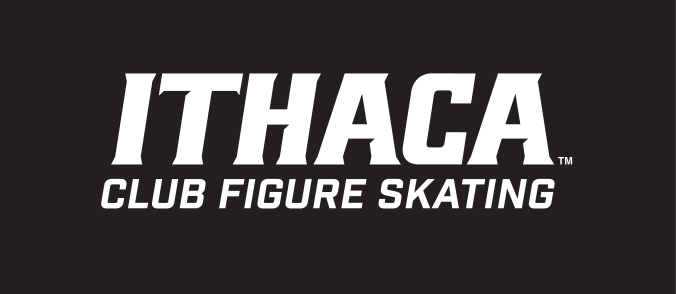 Ithaca Club Figure Skating, white on black variant, cell 394