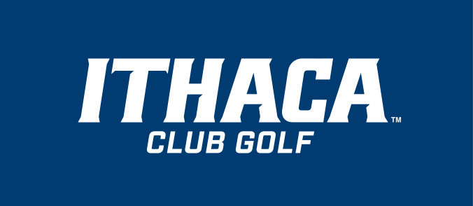 Ithaca Club Golf, white on navy variant, cell 396