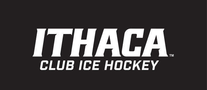 Ithaca Club Ice Hockey, white on black variant, cell 404