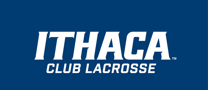 Ithaca Club Lacrosse, white on navy variant, cell 406