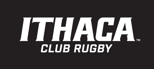 Ithaca Club Rugby, white on black variant, cell 414