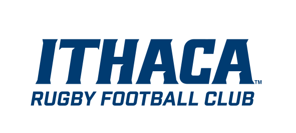 Ithaca Rugby Football Club, blue on white variant, cell 415