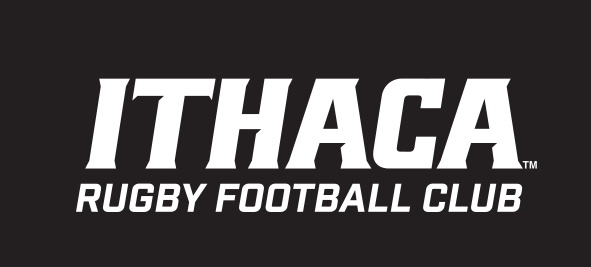 Ithaca Rugby Football Club, white on black variant, cell 419