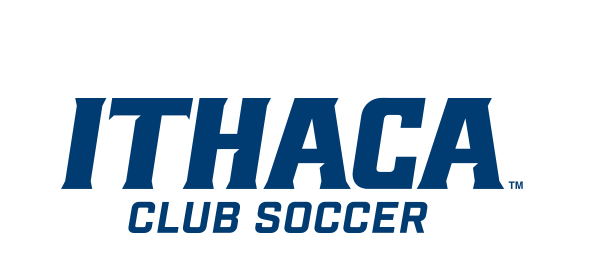 Ithaca Club Soccer, blue on white variant, cell 425