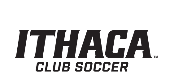 Ithaca Club Soccer, blue on white variant, cell 428