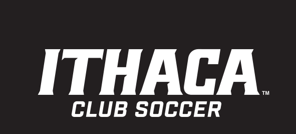 Ithaca Club Soccer, white on black variant, cell 429