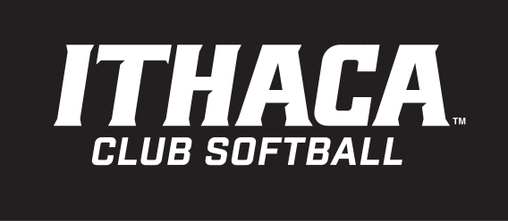 Ithaca Club Softball, white on black variant, cell 434