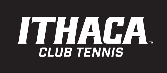 Ithaca Club Tennis, white on black variant, cell 444