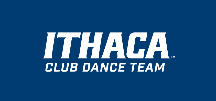 Ithaca Club Dance Team, white with blue outline on blue variant, cell 461