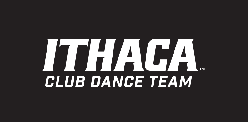 Ithaca Club Dance Team, solid white on black variant, cell 464