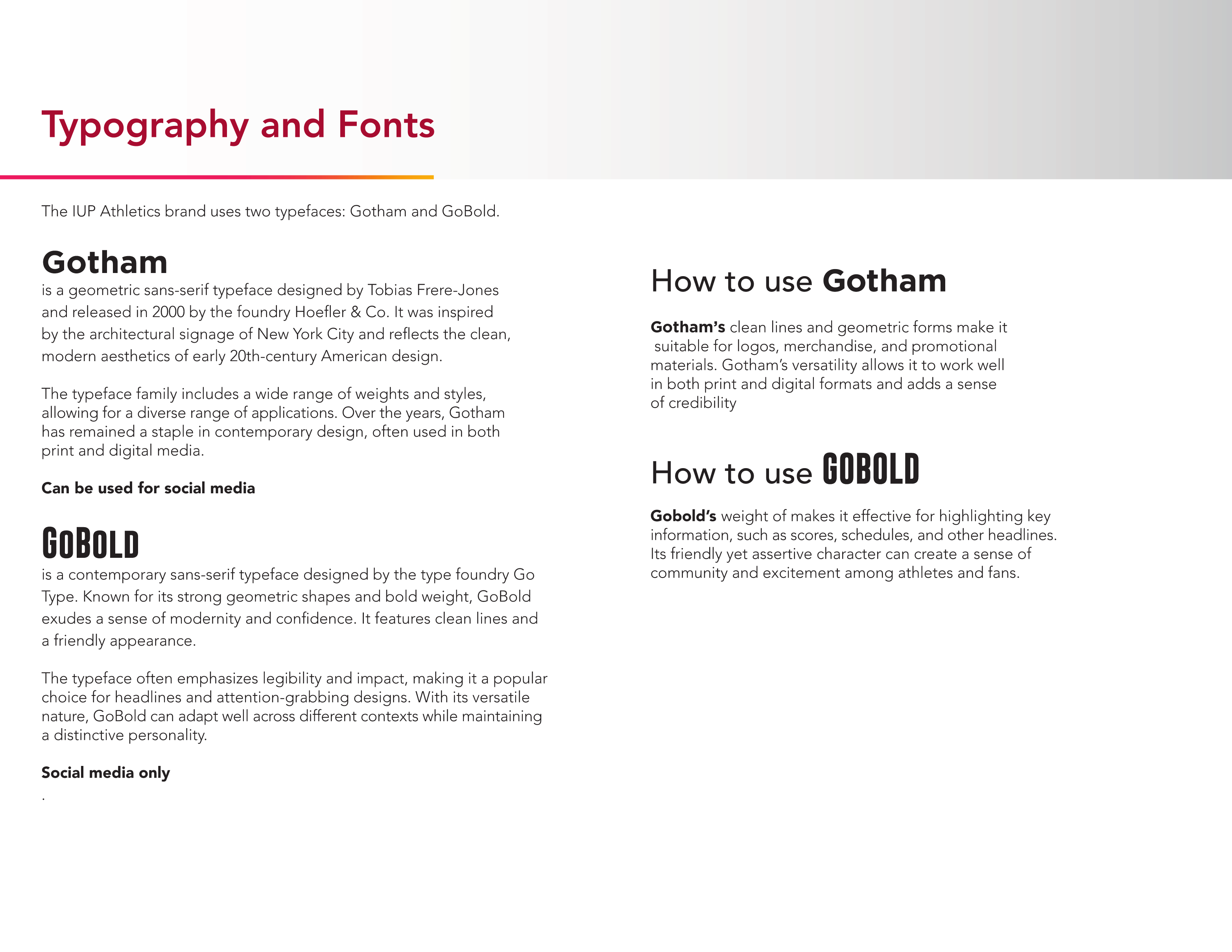 Full Page Guideline Sheet, Standard variant