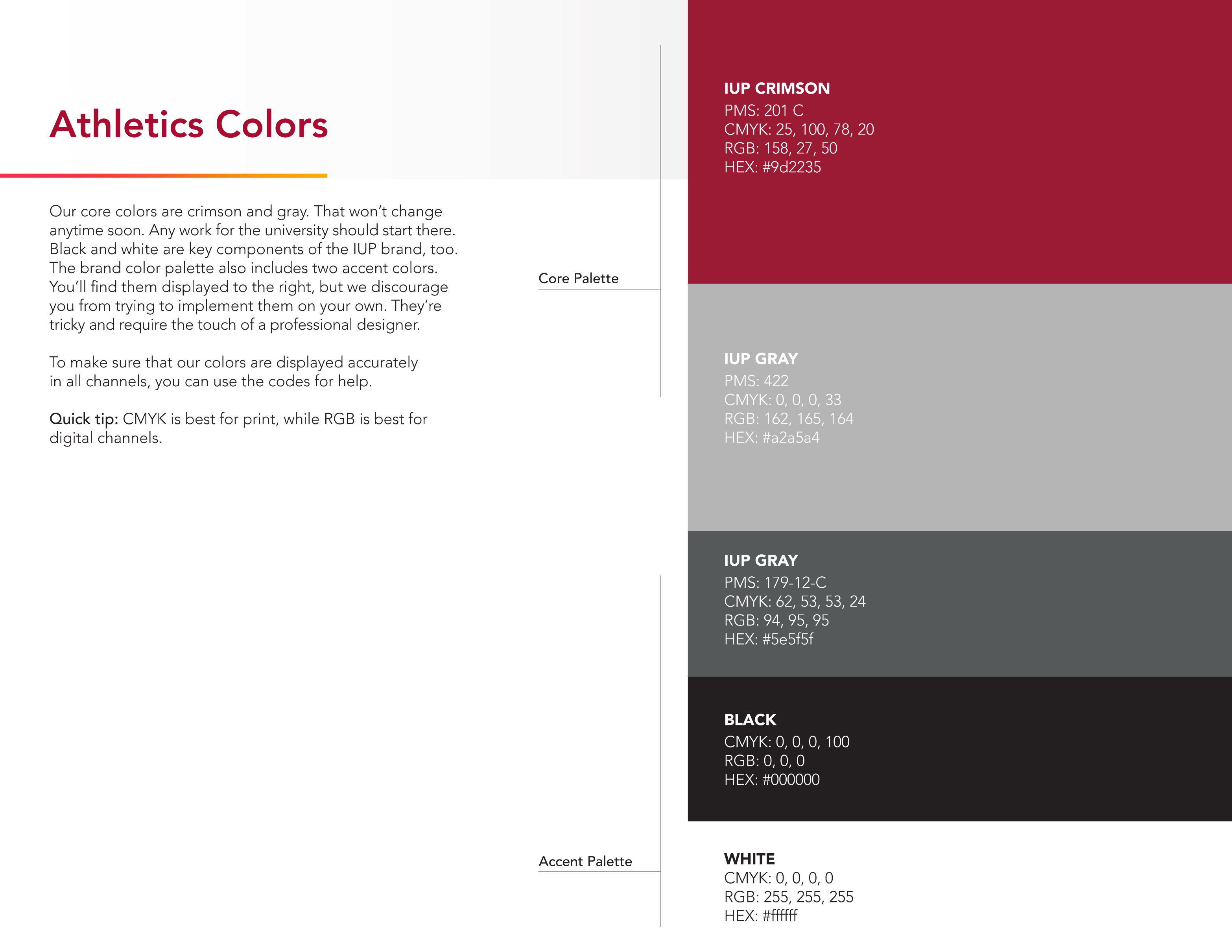Full Page Guideline Sheet, Standard variant