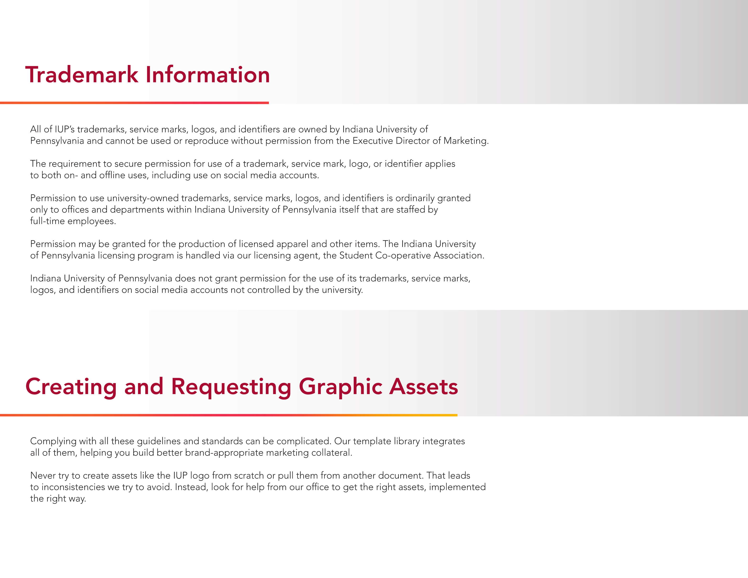 Full Page Guideline Sheet, Standard variant