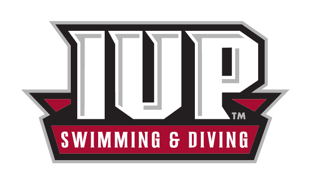 IUP logo, Swimming & Diving lockup variant