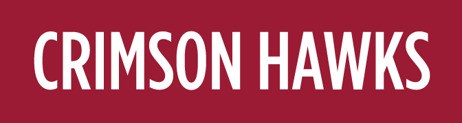 CRIMSON HAWKS, white on crimson variant