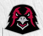 IUP Crimson Hawk head logo, full color variant