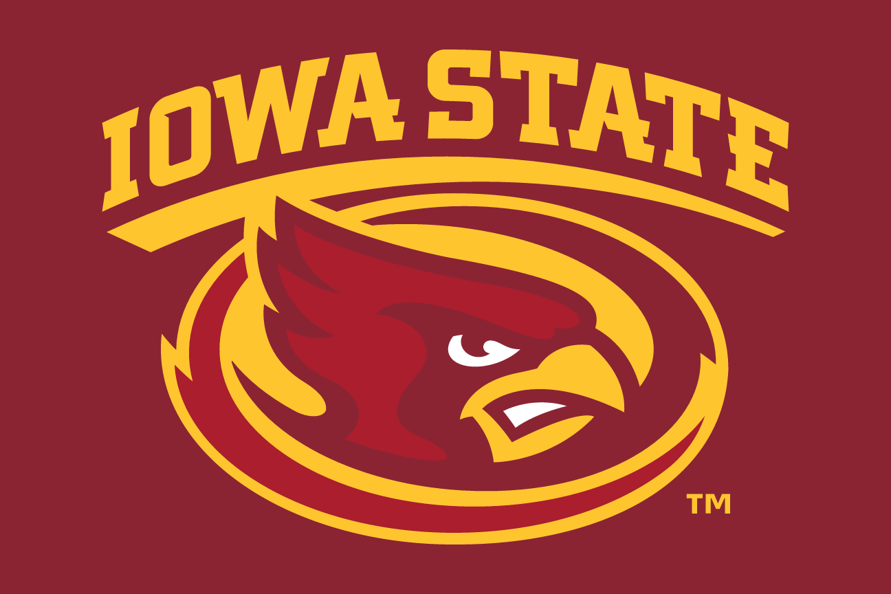 Iowa State lockup, color on cardinal variant, cell 19
