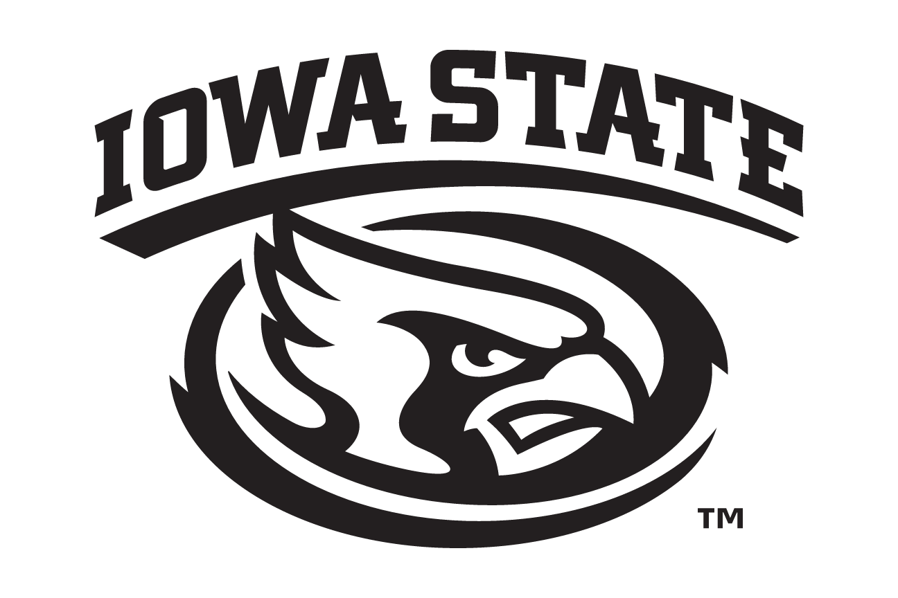 Iowa State lockup, black on white variant, cell 21