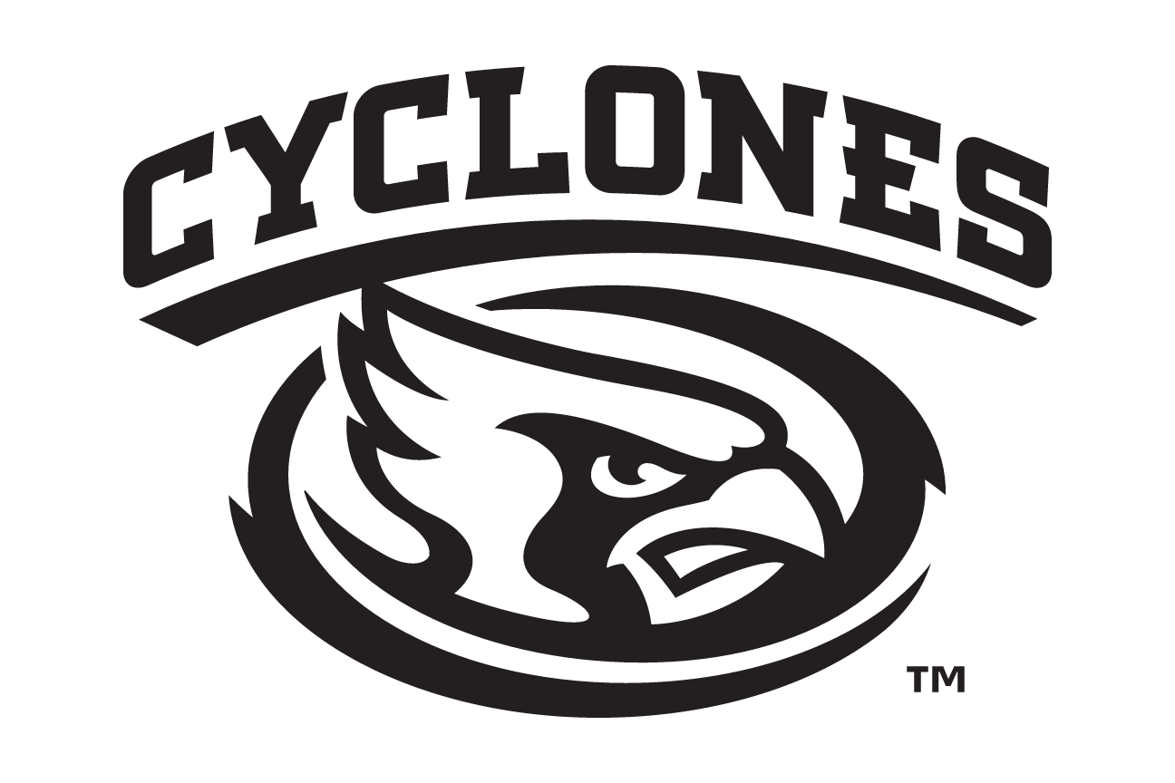 Cyclones lockup, black on white variant, cell 26