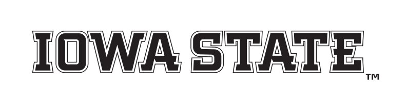 Iowa State wordmark, straight 1-color variant, cell 53