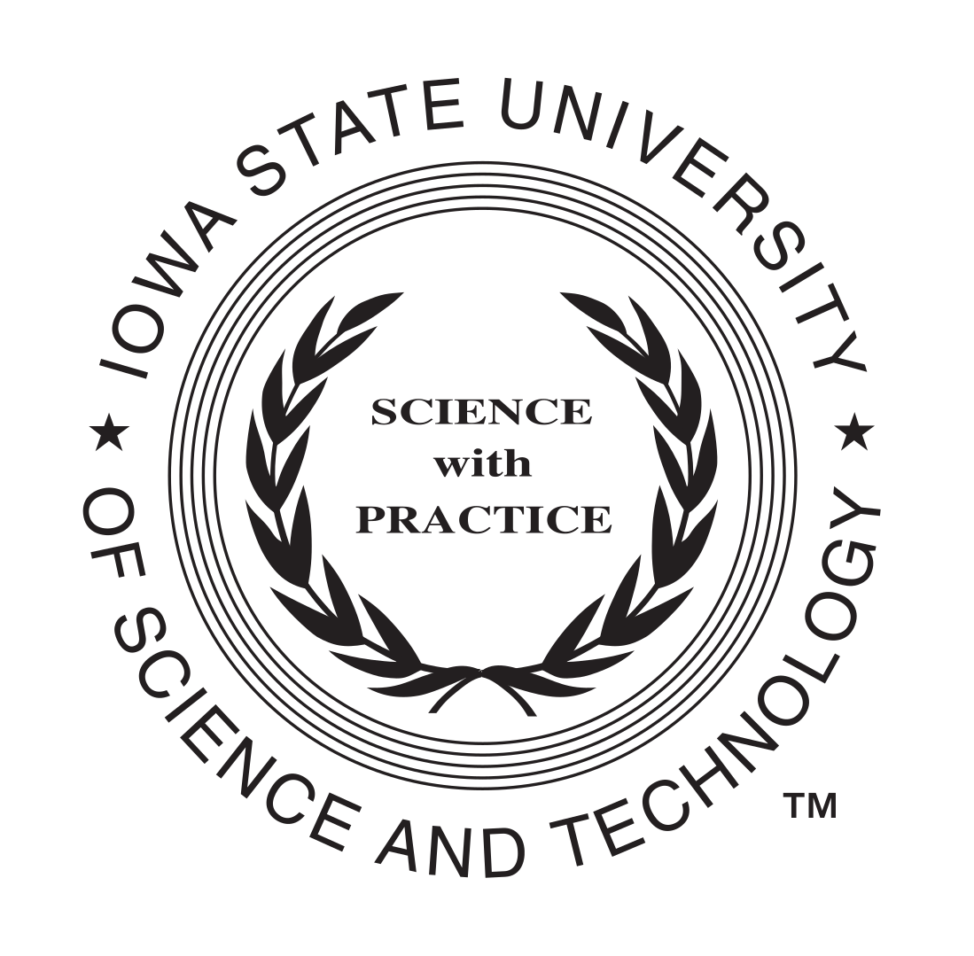 Iowa State University Seal, black on white variant, cell 88