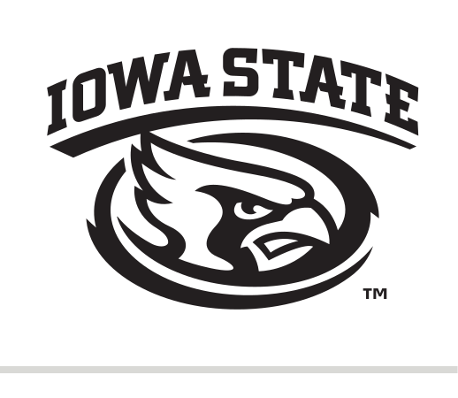 Iowa State lockup, black on white variant, cell 21